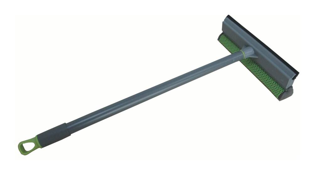 FRANK Short Handle Window Washer / Squeegee with Rubber Blade, 10-in