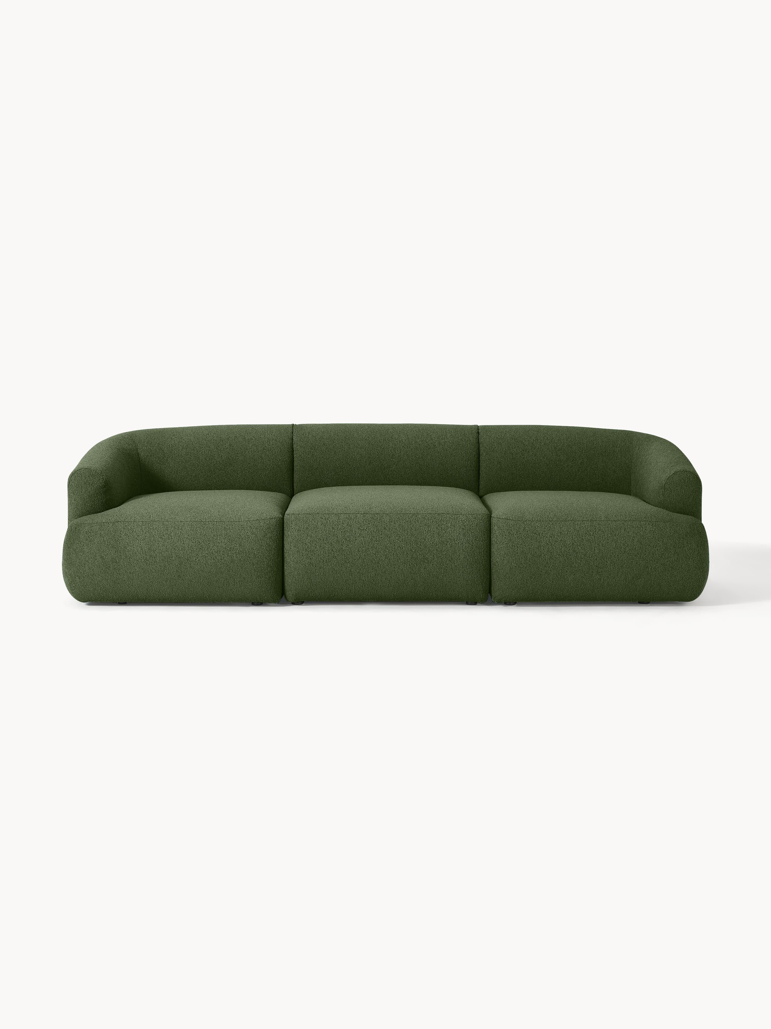 Modulares Bouclé-Sofa Sofia (3-Sitzer)