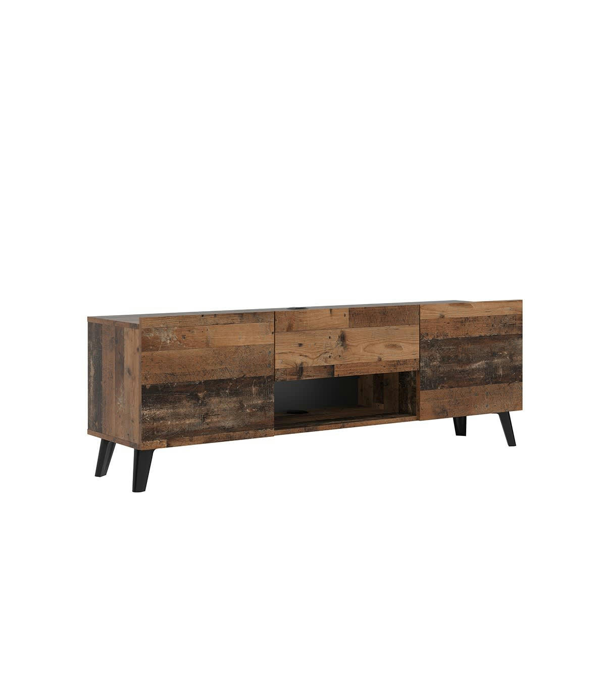 BRIGHTON 2 - Meuble TV 2 portes 1 tiroir - L140 cm