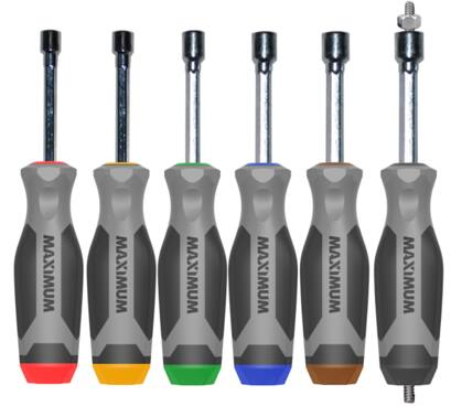 MAXIMUM Nut Driver Set, SAE, 6-pc