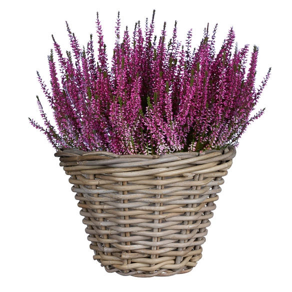Korb, Rattan, HxD 16x20 cm, grau