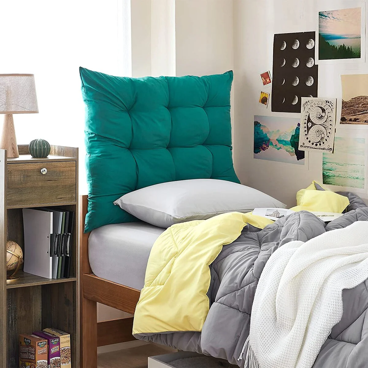 Rainha® Puffy Tufted College Headboard by DormCo