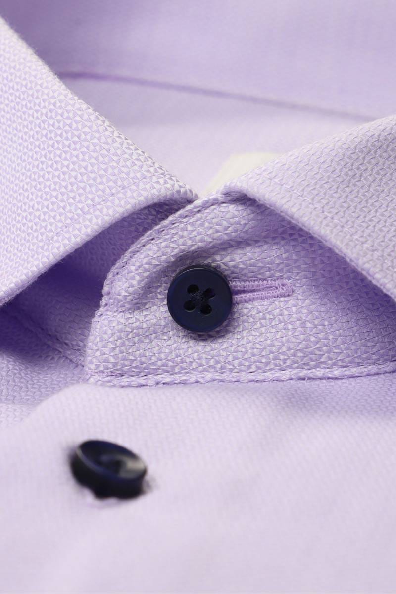 ETERNA Comfort Fit Hemd Flieder-lila, Strukturiert