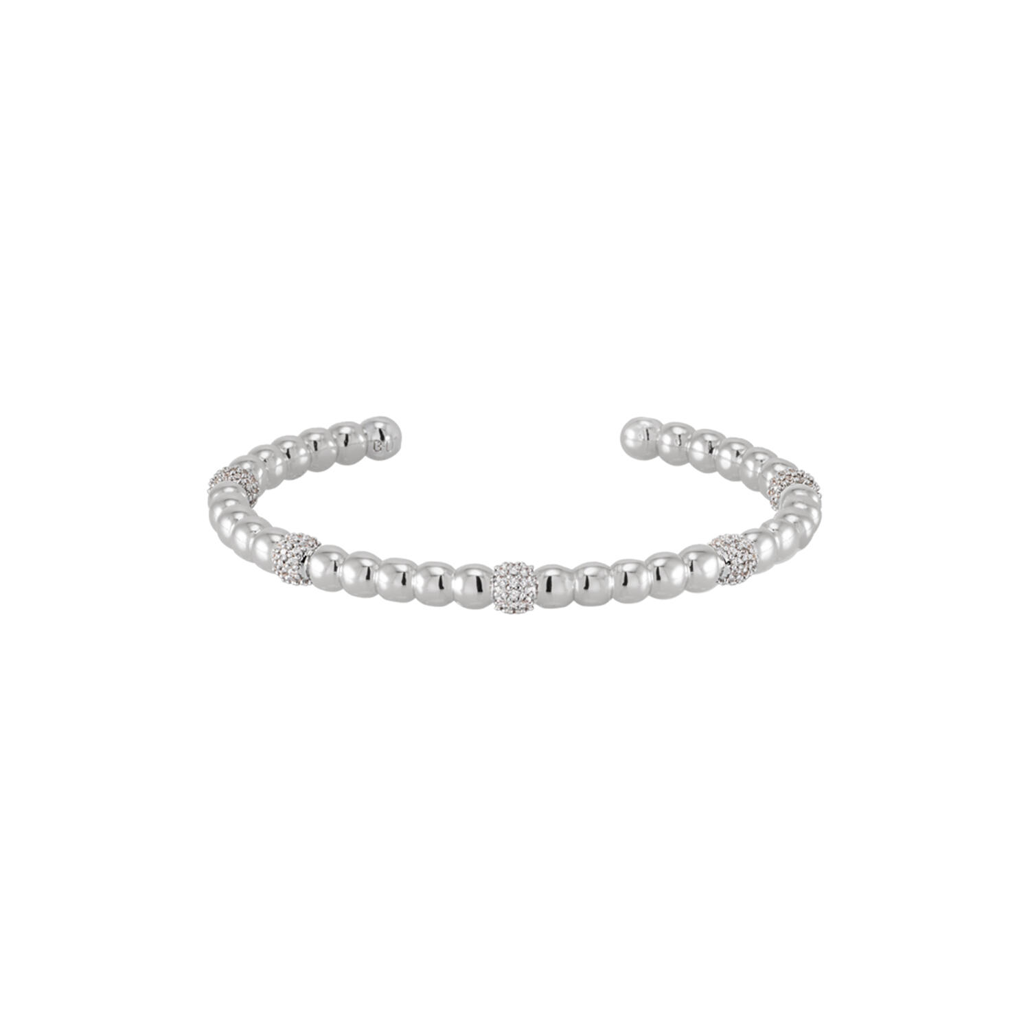 LUMI PEARL bracelet, rhodium white