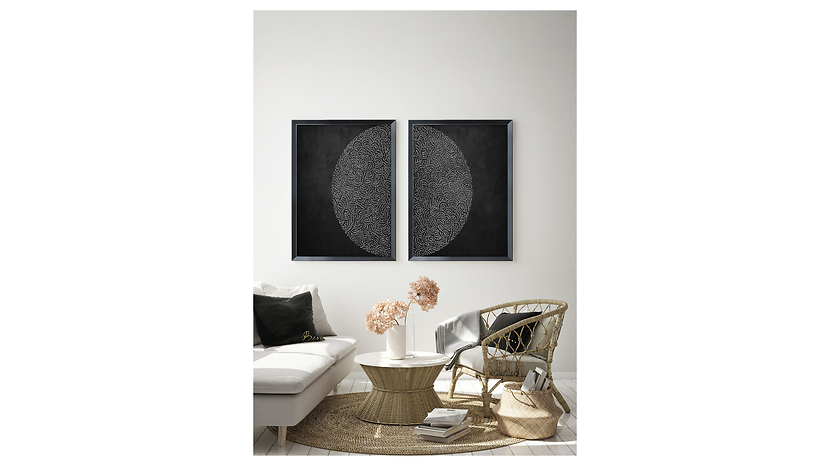 Obraz w ramie Black Opium No. 1 56x76 cm