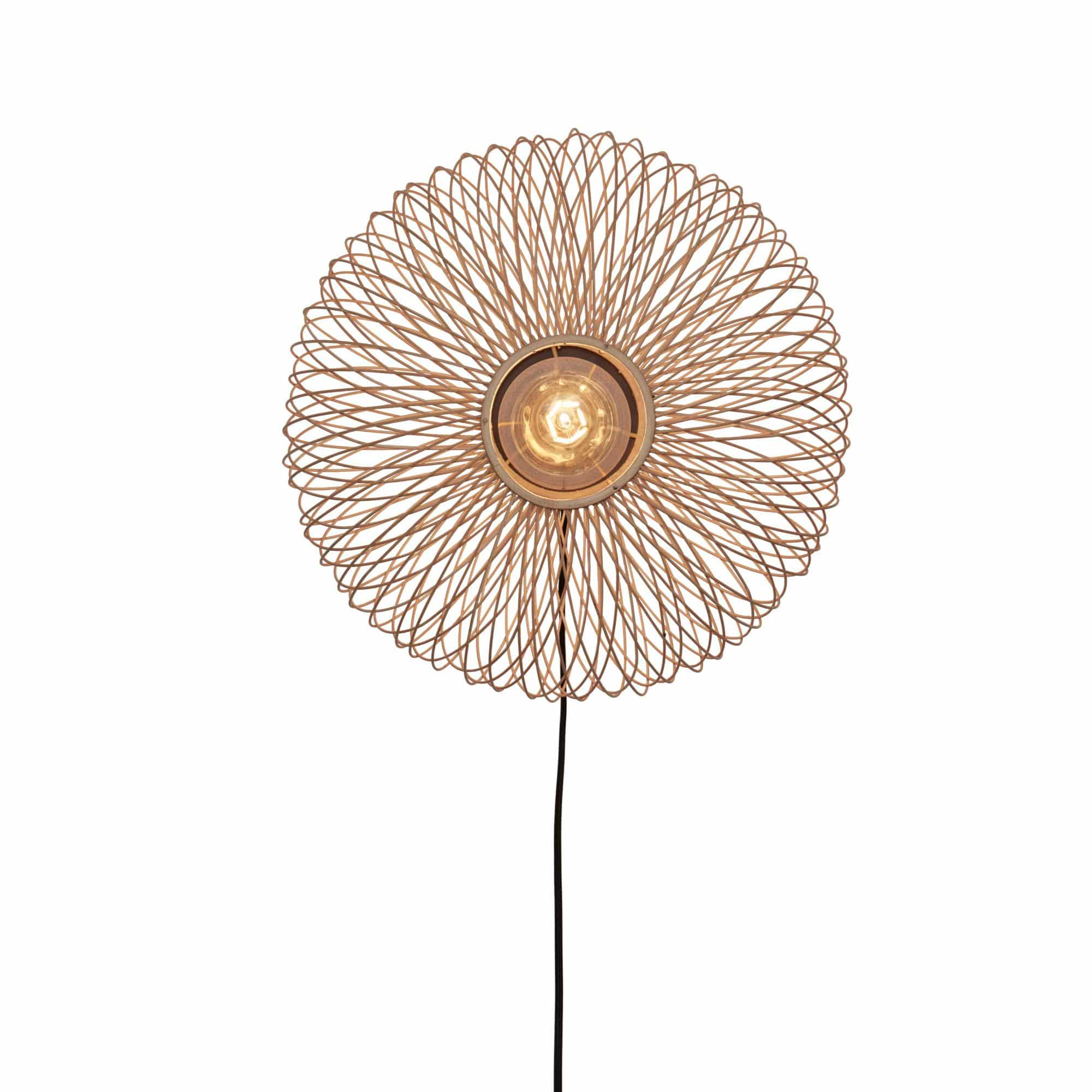 GOOD&MOJO wandlamp Cango - bruin - Ø40cm