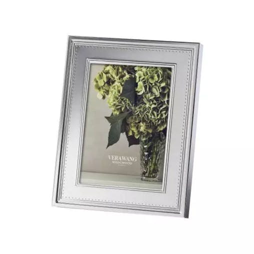 Wedgwood Vera Wang Grosgrain Silver Giftware Frame 5"x7"