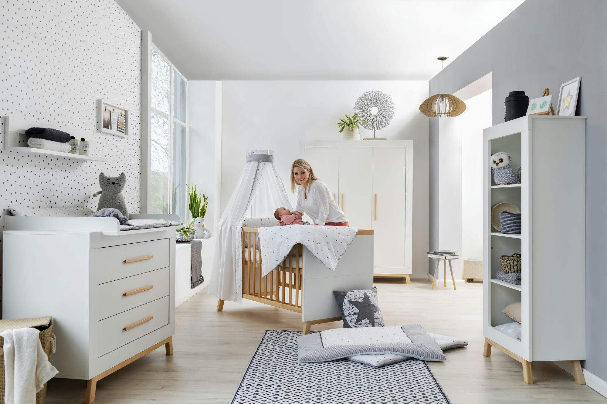 MIAMI - Armoire enfant 2 portes blanc