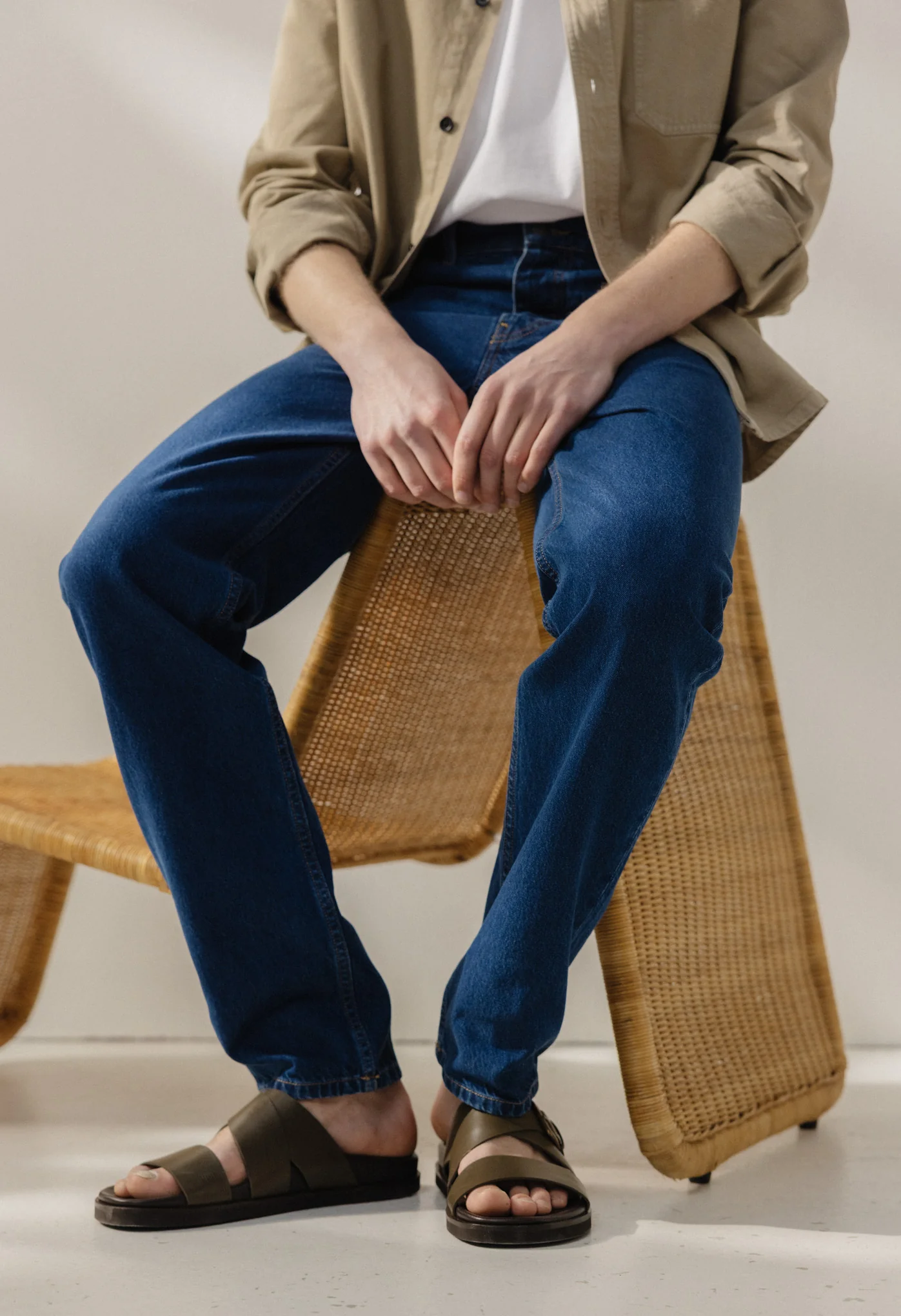 John Mid Straight - Stone Indigo