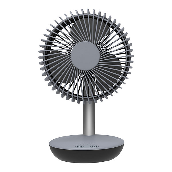 Mini ventilateur de table ø15 cm gris
