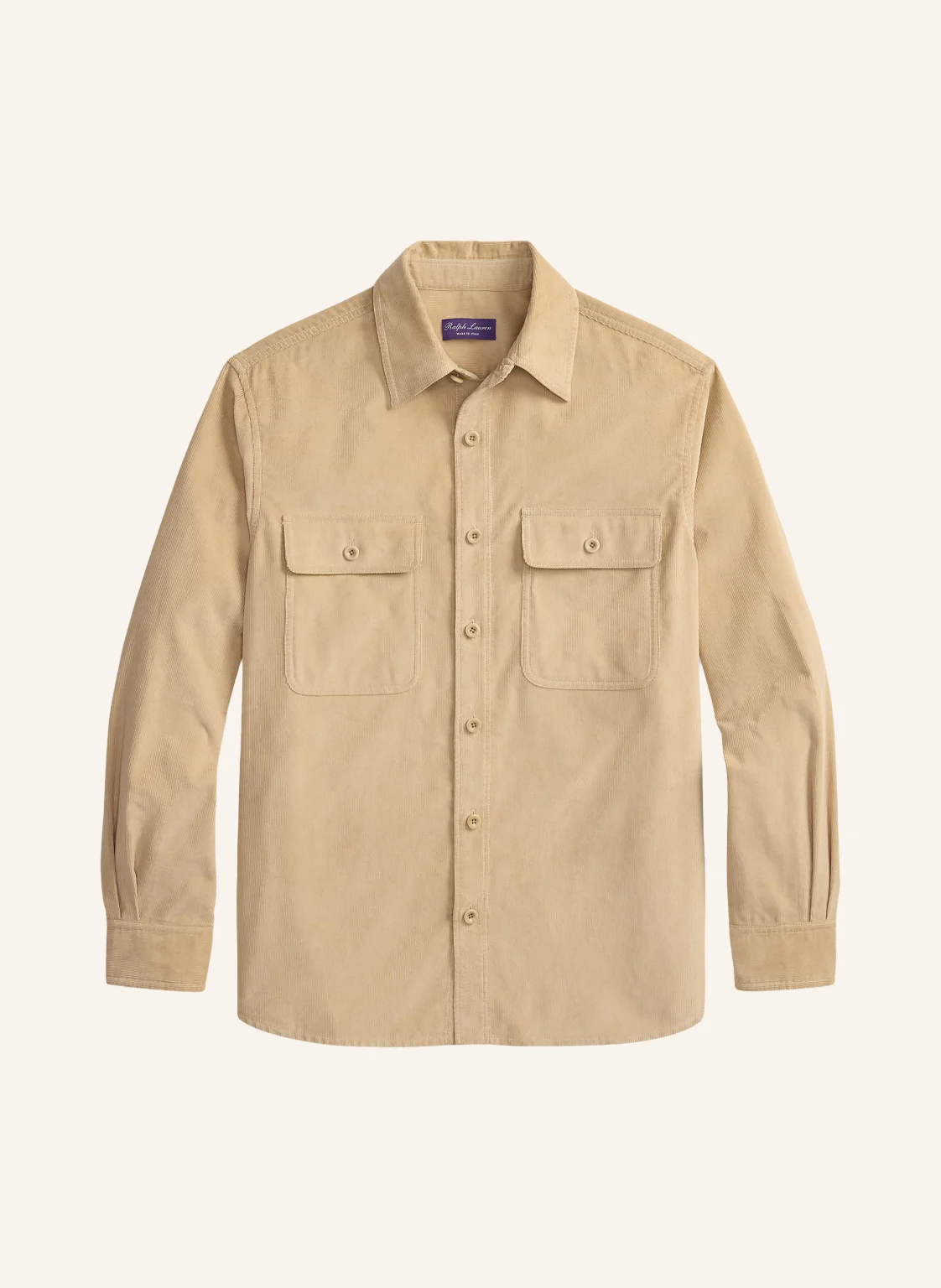 RALPH LAUREN PURPLE LABEL Cordhemd Comfort Fit