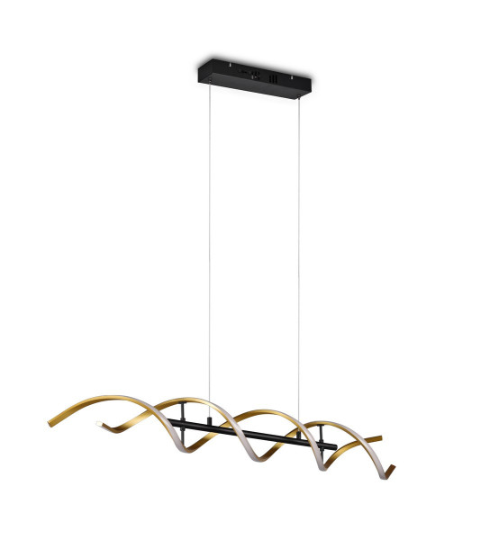 Lampa wisząca SEQUENCE złoto-czarna-biała LED 2x45W 2700K-6400K 5600lm Trio