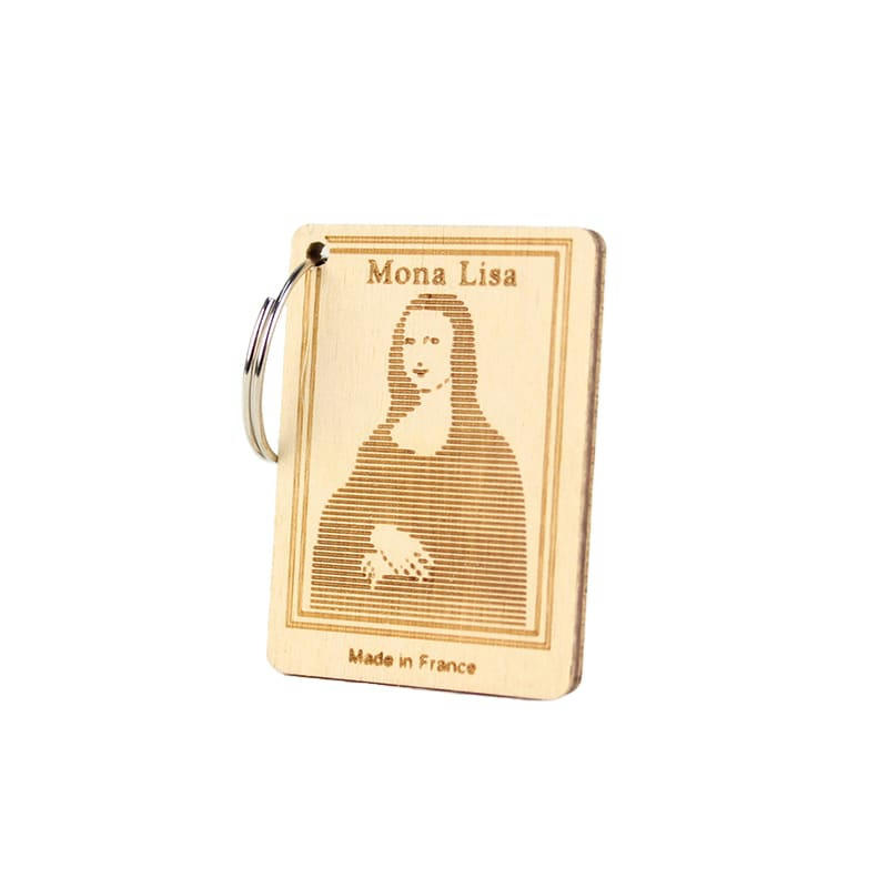 Mona Lisa - Porte-clé en bois de bouleau made in france