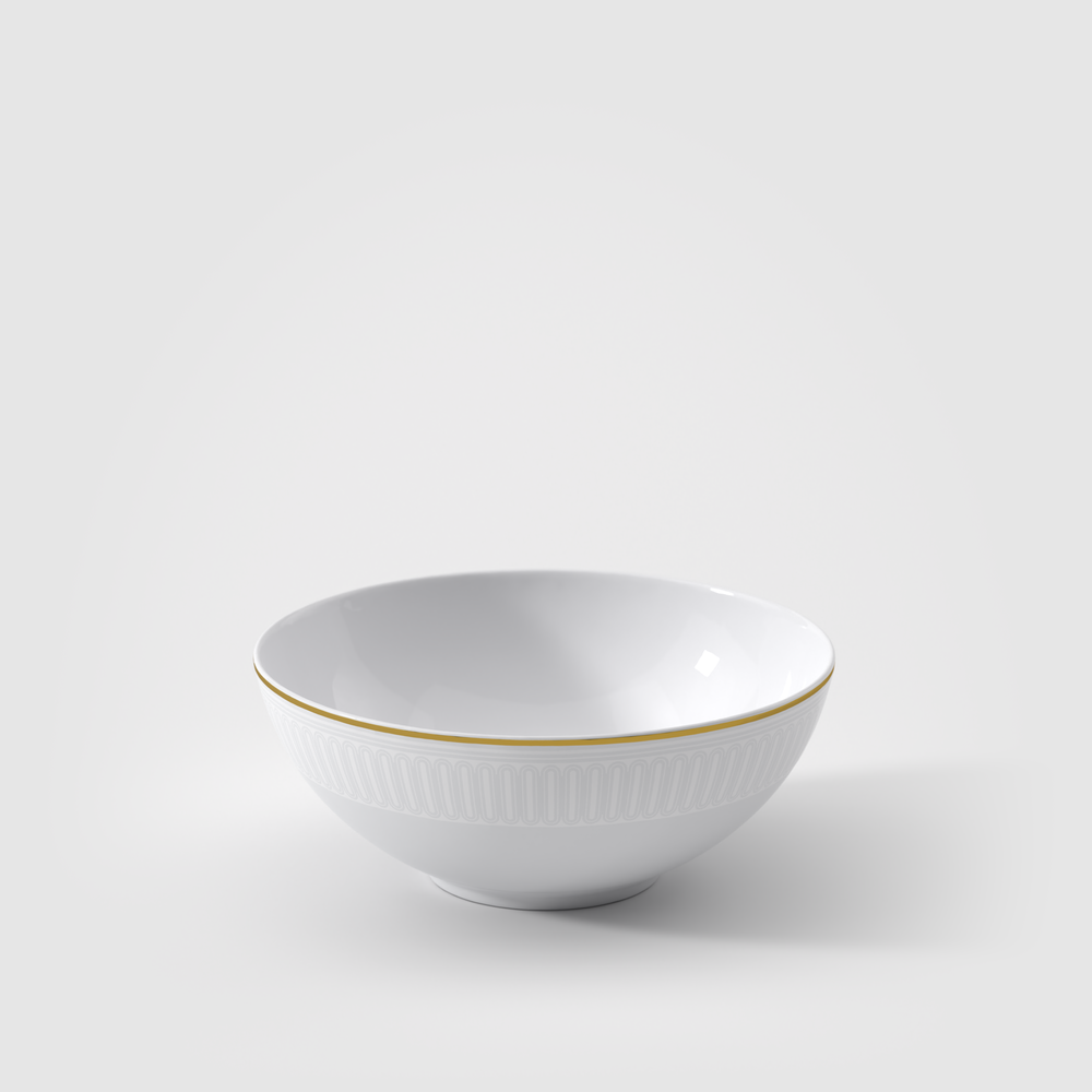 Chateau Septfontaines Appetizer/ Dessert Bowl - White, 8.2 oz, Premium Bone Porcelain