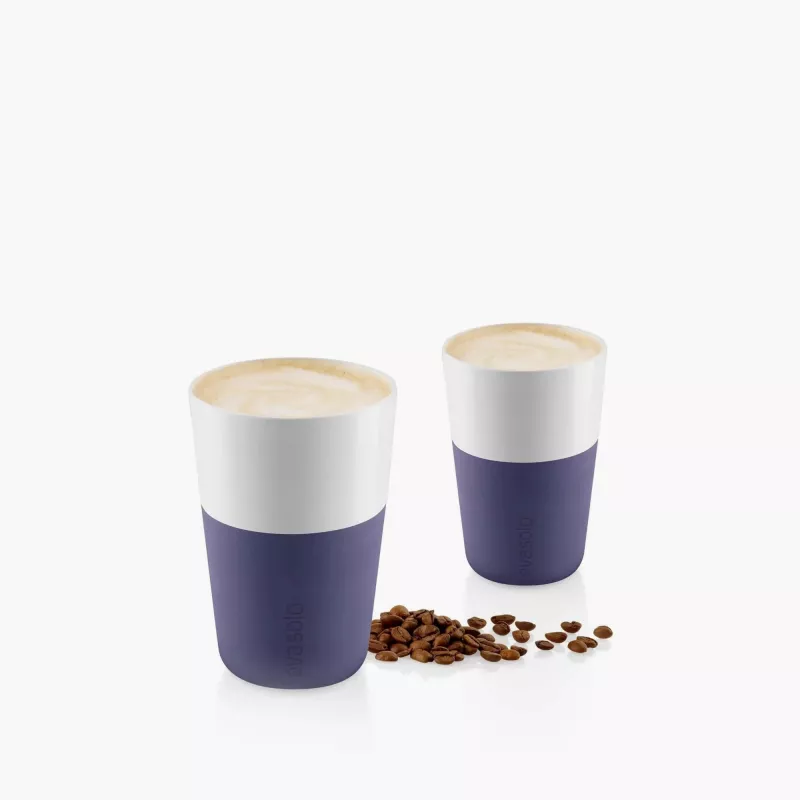 Zestaw 2 filiżanek do latte EVASOLO 360ml Fiolet