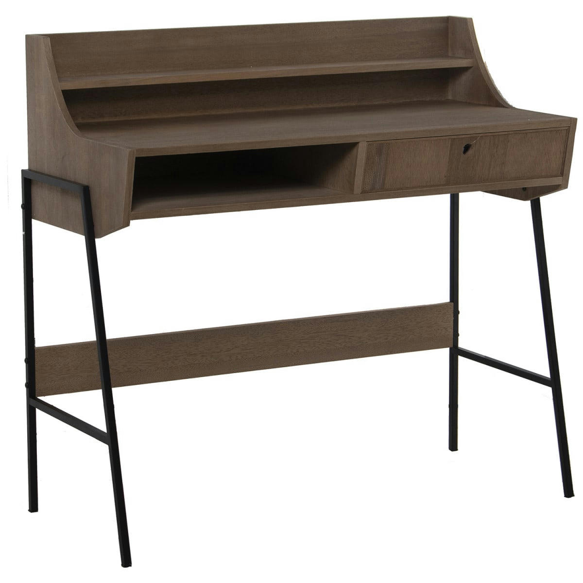 - Bureau bois et métal 103x48x97cm