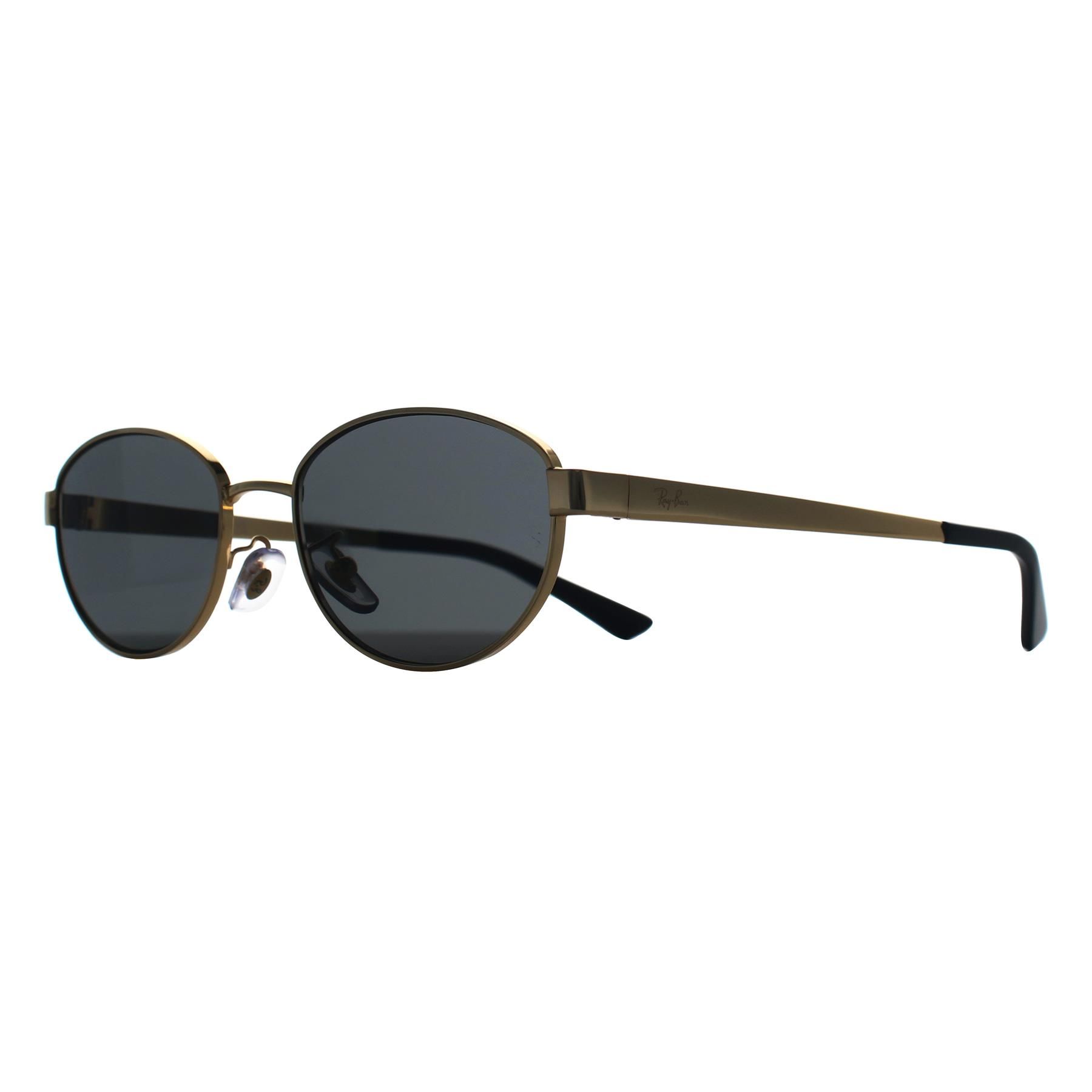 Ray-Ban Oval Polished Arista Gold Dark Grey RB3774D