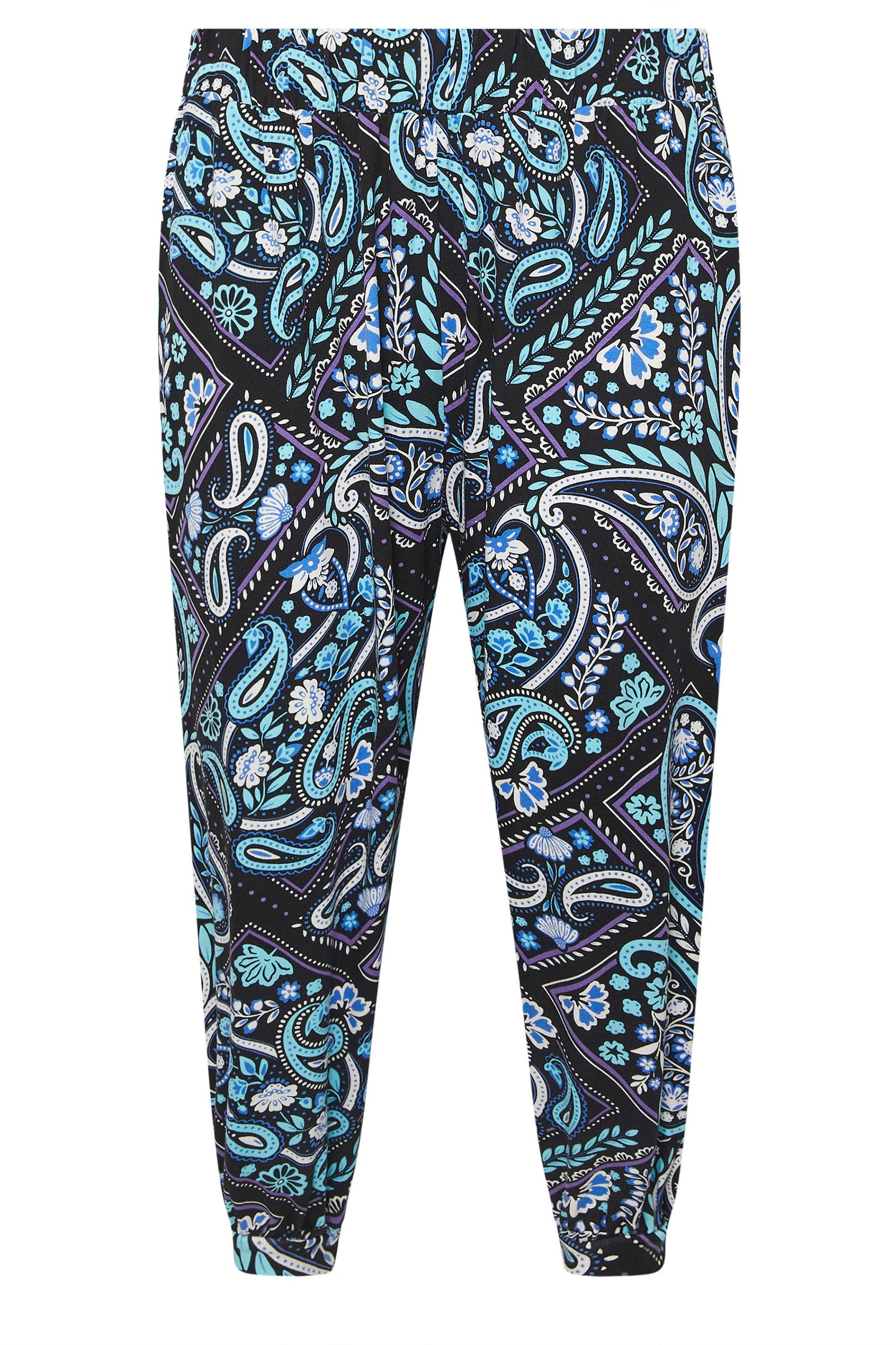 Yours Paisley Print Harem Trousers