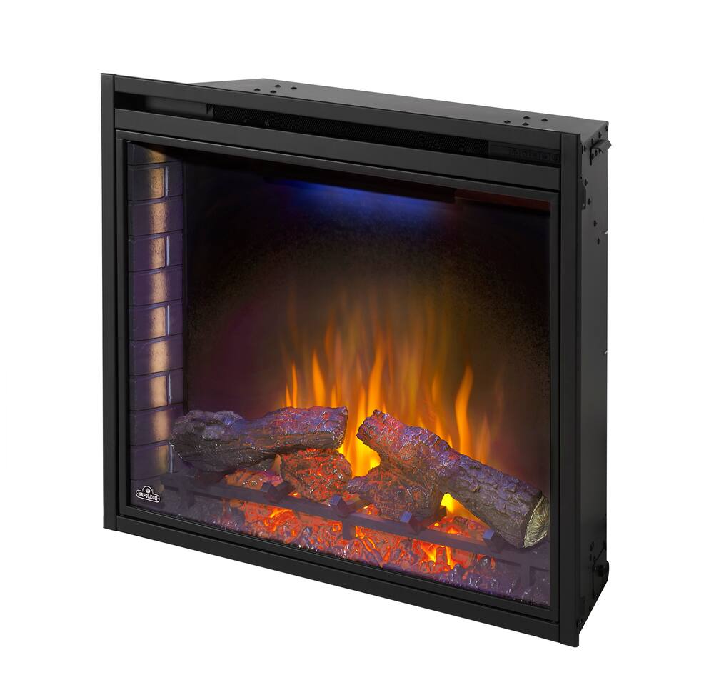Napoleon Built-In Ascent Electric Fireplace Insert , 33-in, 2800W, Includes Remote Control, Black