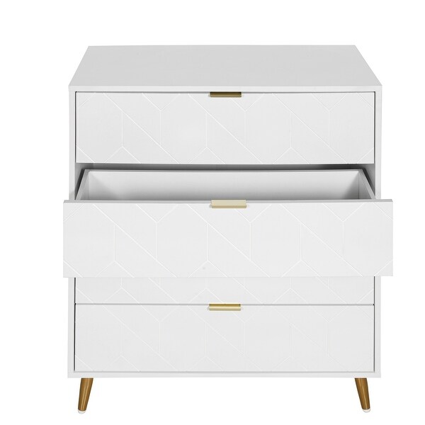White 4 drawer cabinet