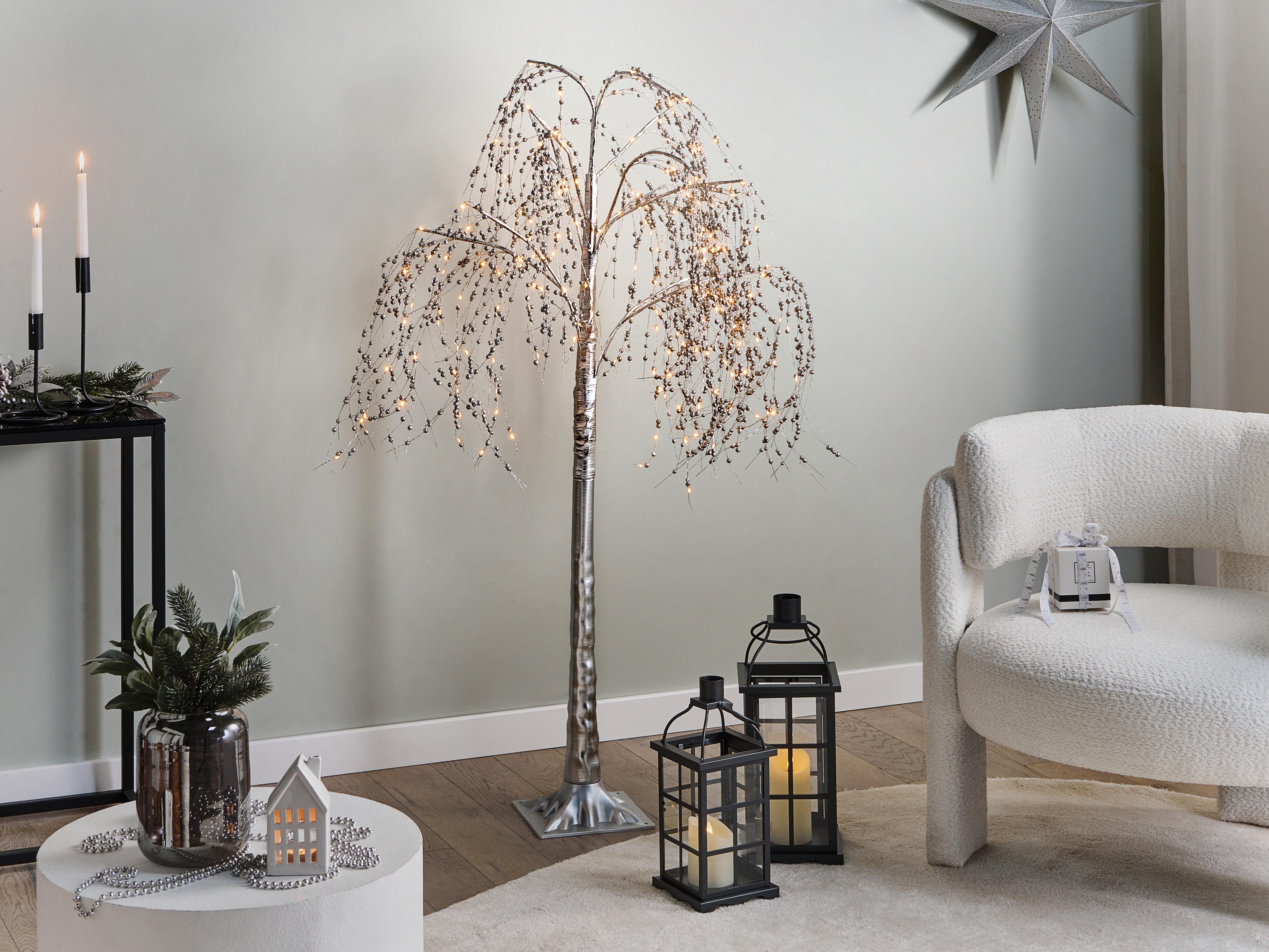 Outdoor Decoration LED NILLAKA Tree 145 cm Silver