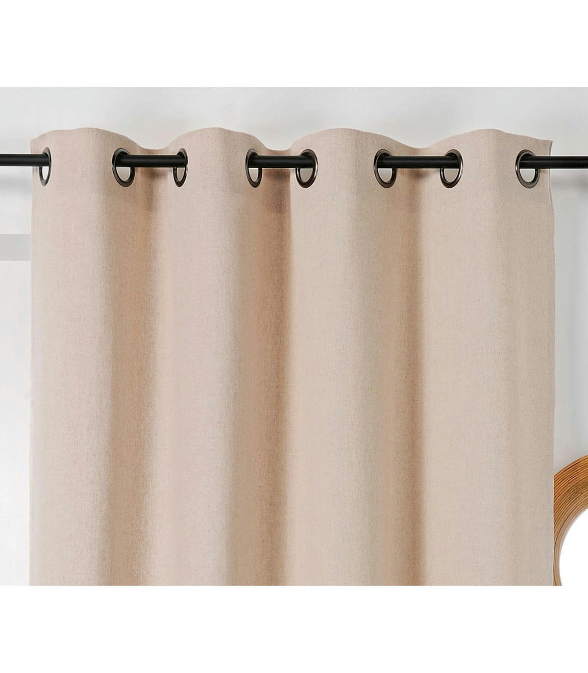 - Rideau en Chanvre 135x240cm - Taille: 135x240cm - Coloris: Naturel