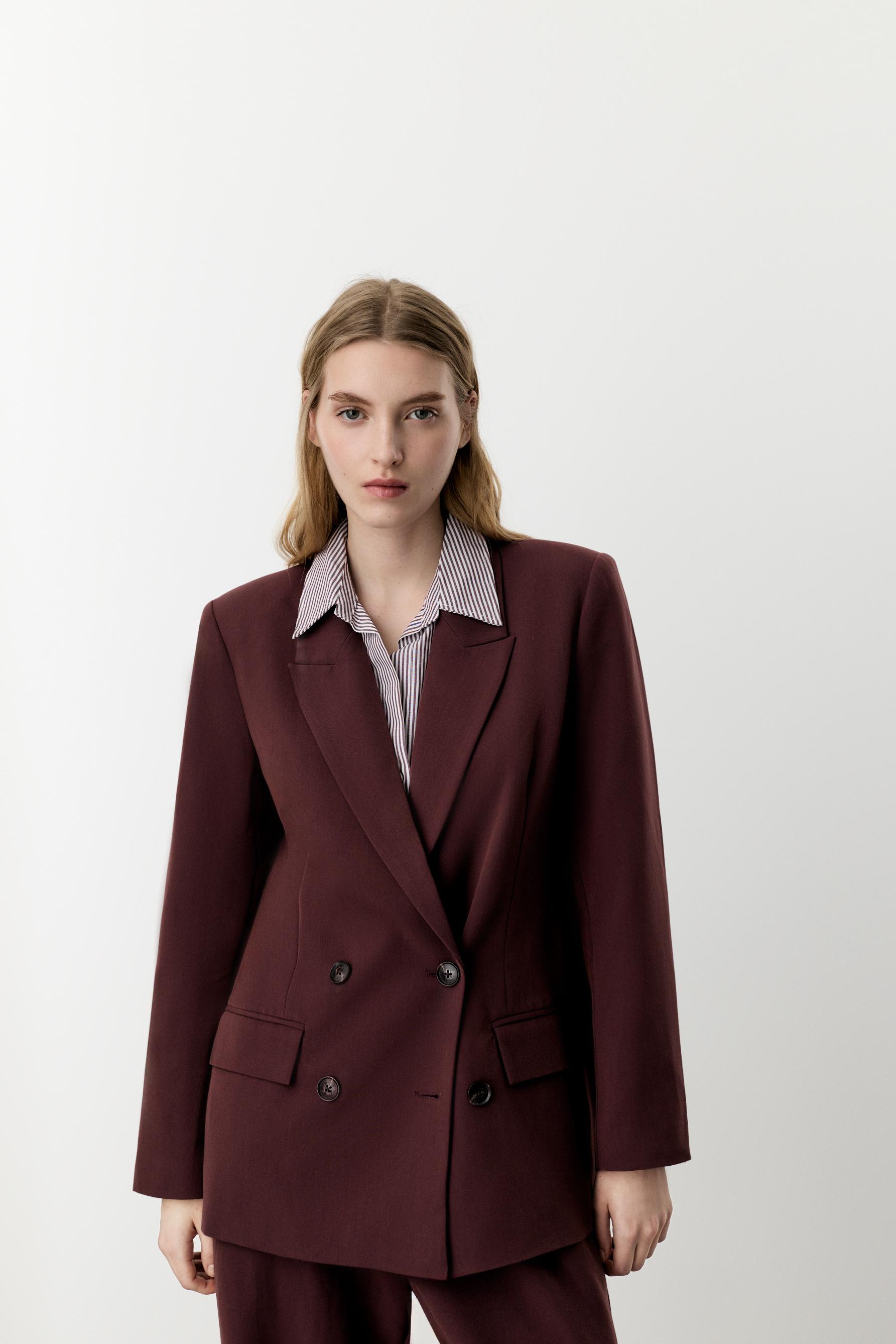 Blazer cruzada oversize