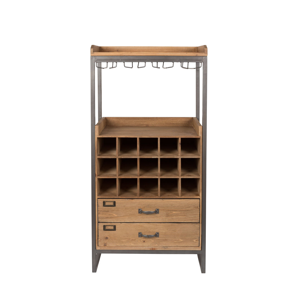 Housecraft Living Edgar Wijnkast/ Drankkast/ Barkast Hout Bruin