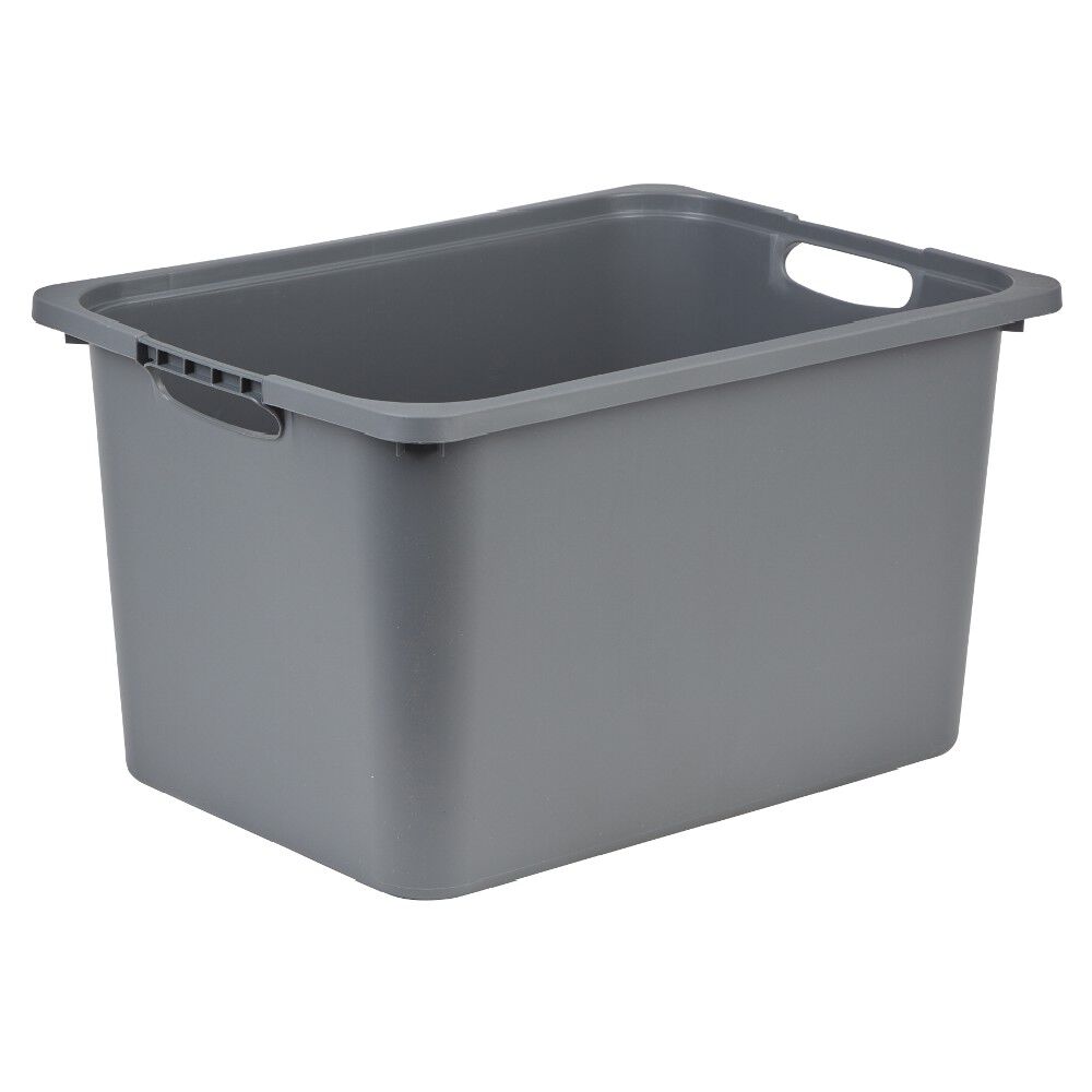 Bac plastique gris 40x29,8xH22,8cm
