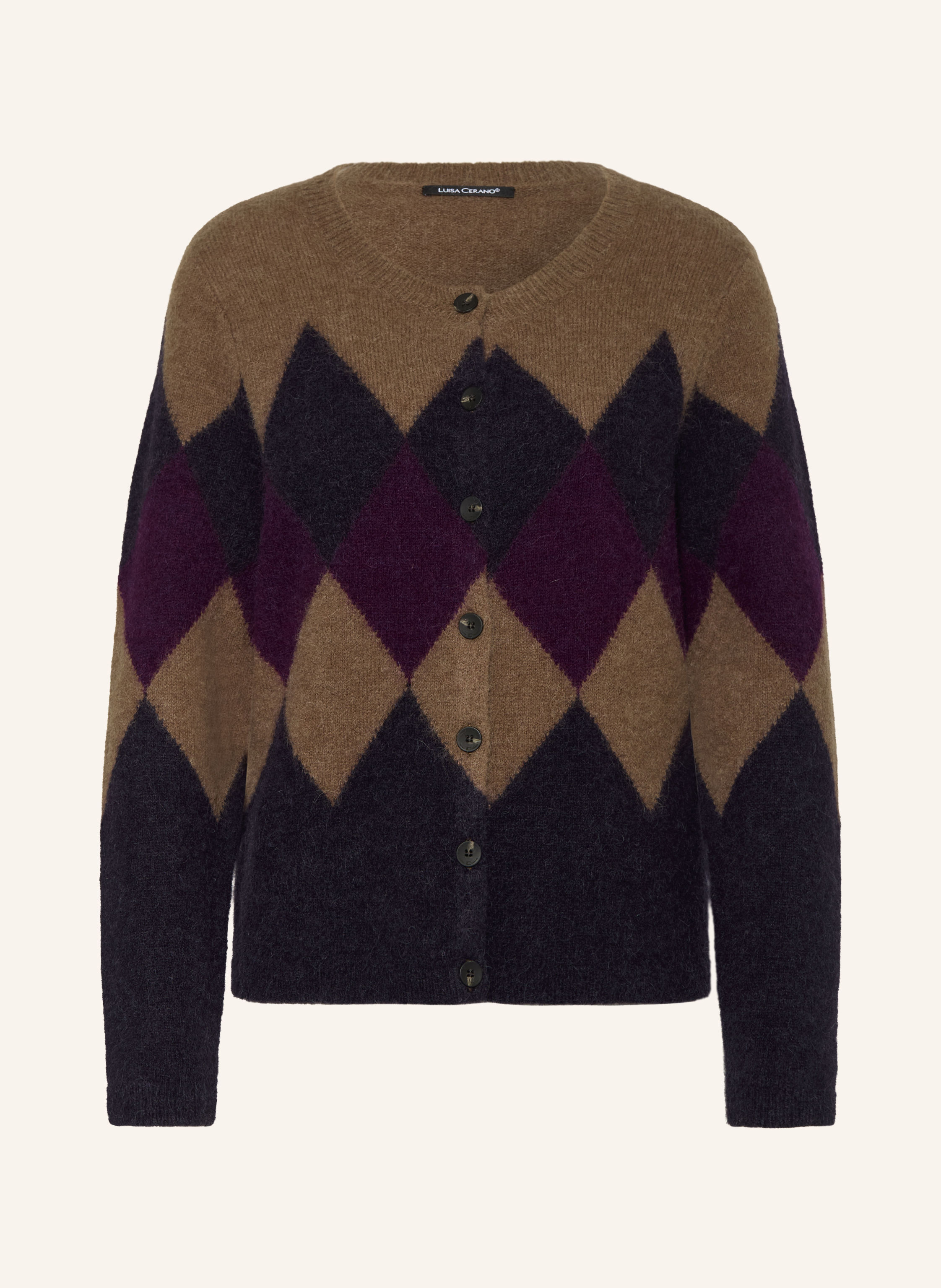 LUISA CERANO Strickjacke mit Alpaka