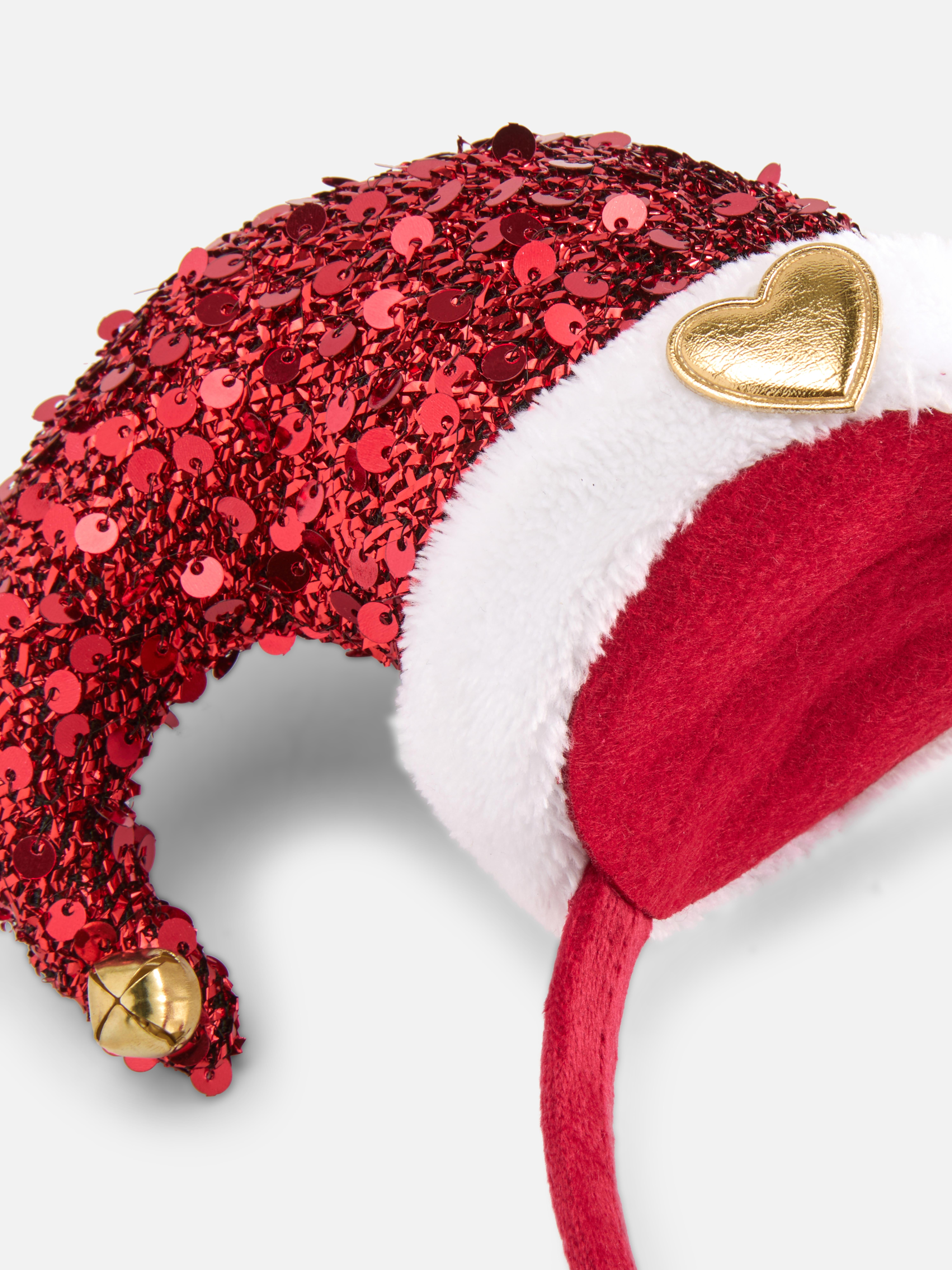 Christmas Sequin Santa Hat Headband