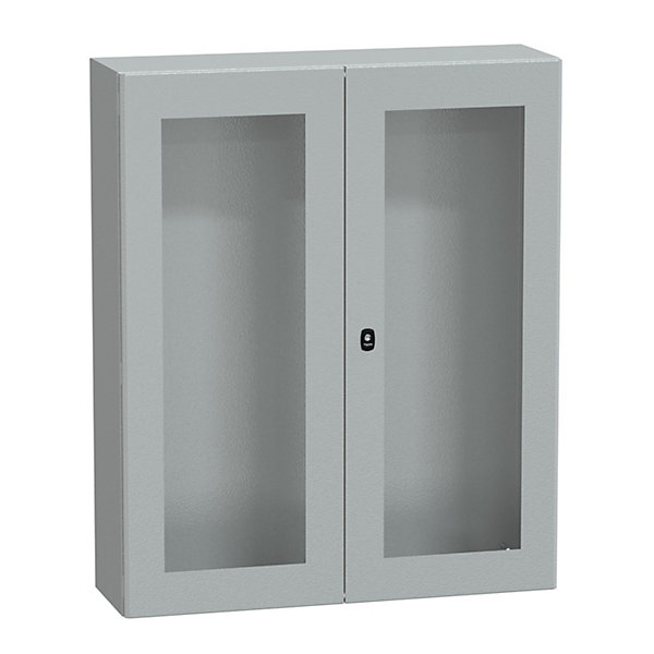Nsys3d121030dt Coffret Métallique étanche Ip55 - 1000x1000x300 - Porte Vitrée - 2 Portes - Spacial S3d - Schneider Electric