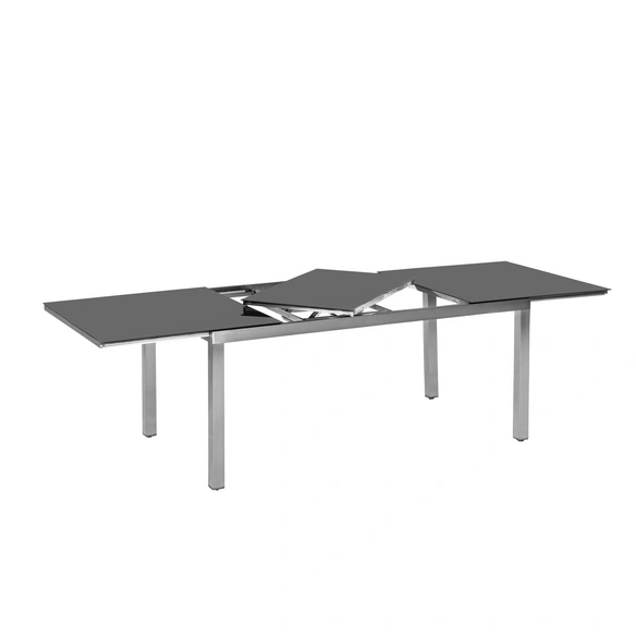Ausziehtisch, BxHxT: 100 x 75 x 180 cm, Tischplatte: Sicherheitsglas