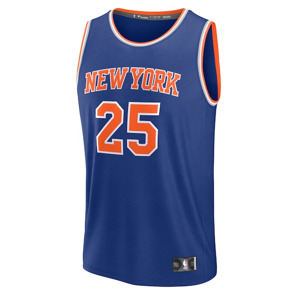 Mikal Bridges New York Knicks  Youth Fast Break Replica Player Jersey - Blue - Icon Edition