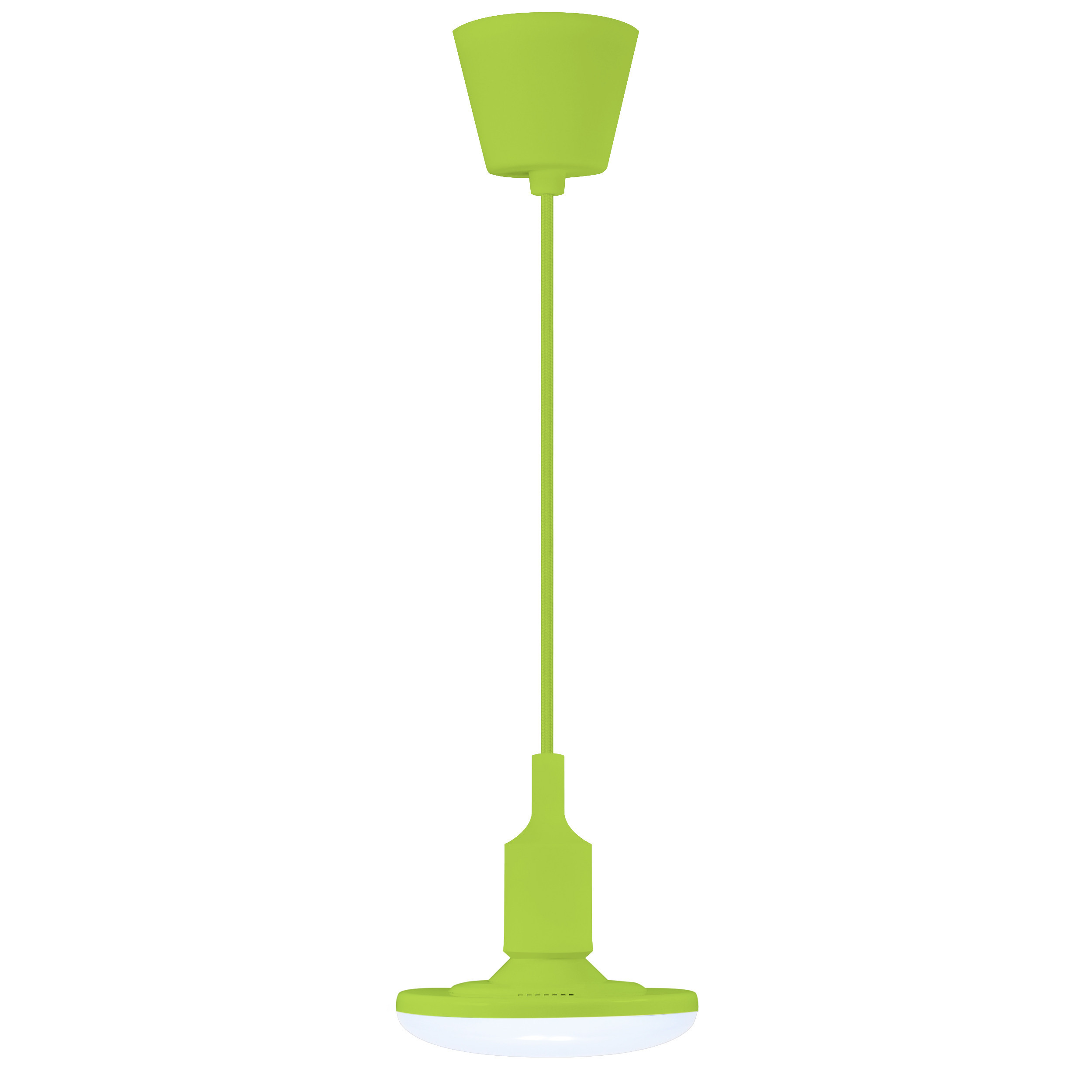 Lampa wisząca zielona KIKI 1xE27x10W wym: 100x23x15 cm Polux