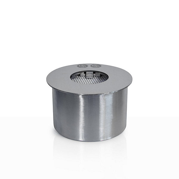 Brûleur rond pour cheminée bioéthanol, acier inoxydable, 2 litres, diamètre 20 cm.