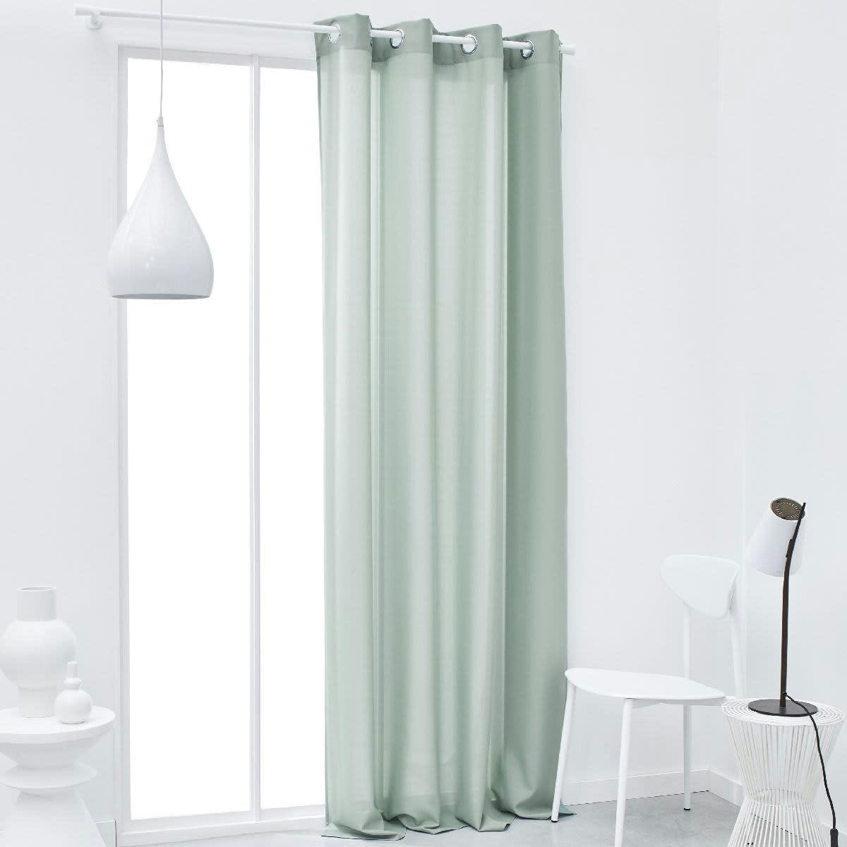 ESSENTIAL - Rideau bleu c�ladon 140x240