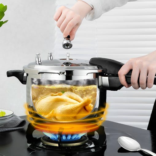 SOGA 5L Stainless Steel Pressure Cooker - Commercial Grade
