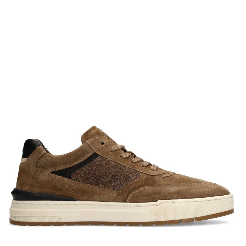Manfield Taupe suède sneakers