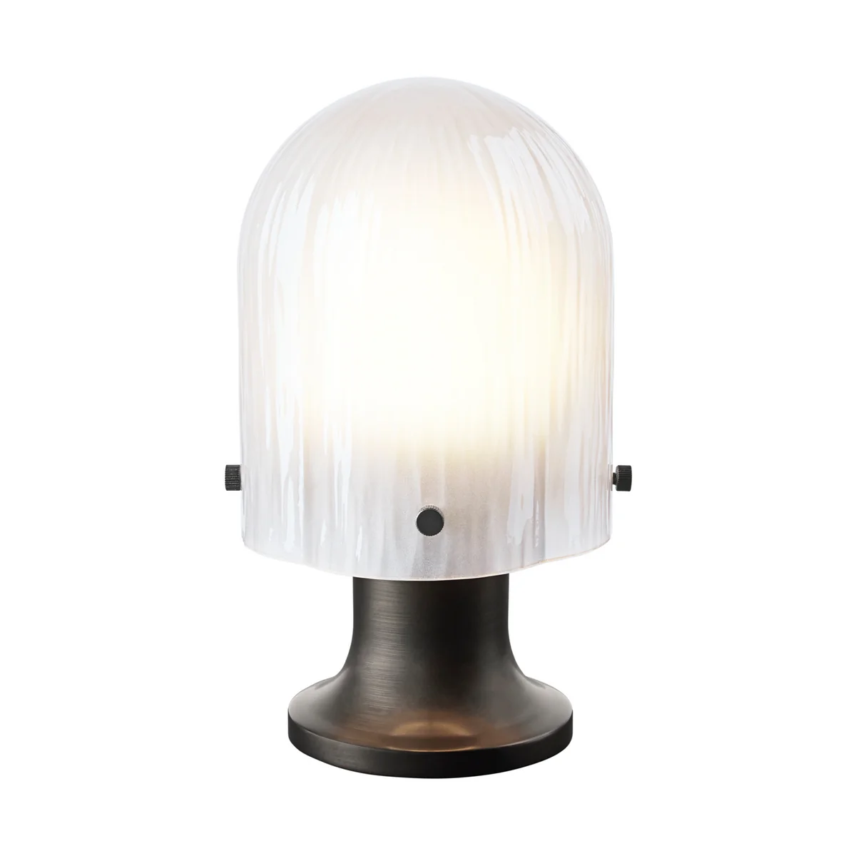 Gubi - Seine Tischleuchte Outdoor, Messing antik / frosted Glas