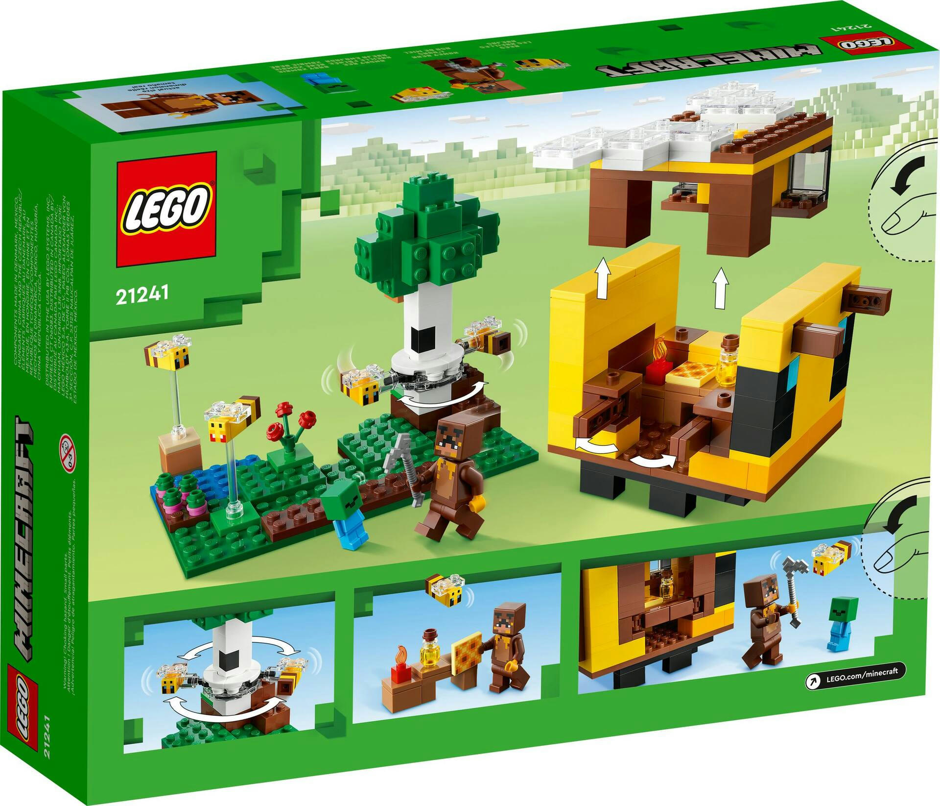 LEGO® Minecraft® The Bee Cottage Building Toy Set - 21241, 254-pcs, Ages 8+