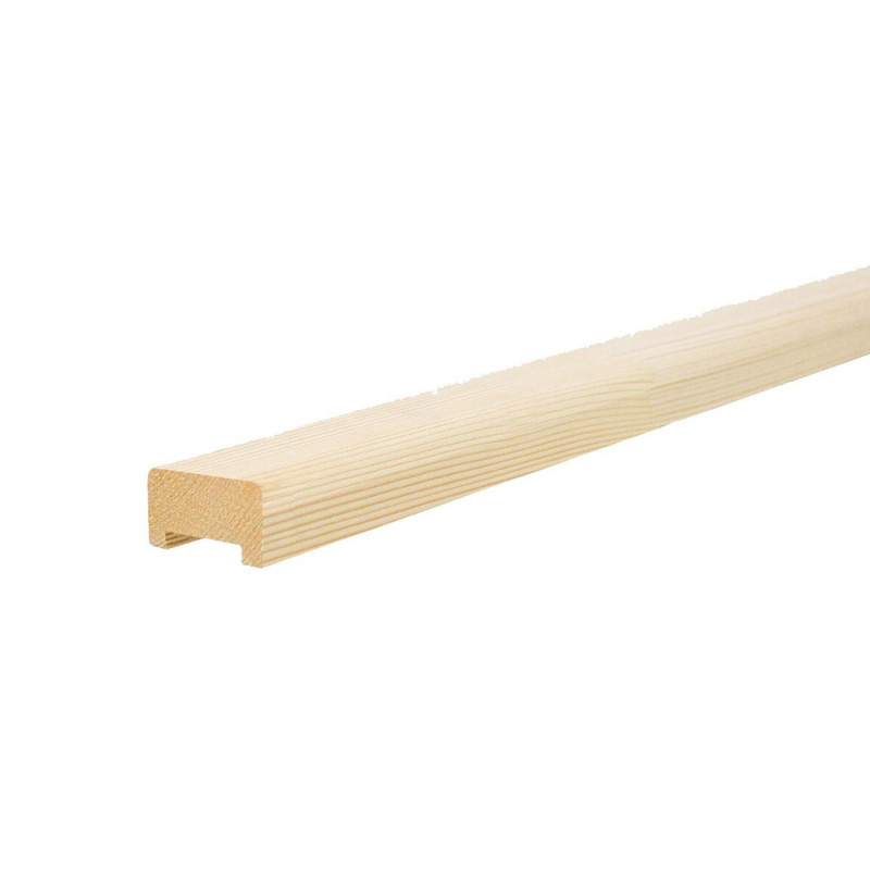 Lisse basse en bois de sapin 3,2 x 5 x 300 cm 2 pièces SOGEM