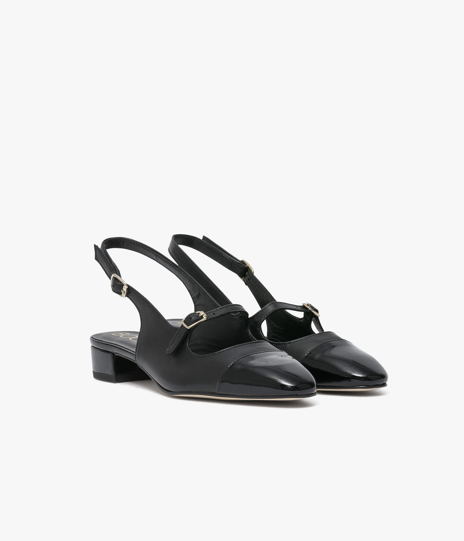 Ballerine slingback Swann noir