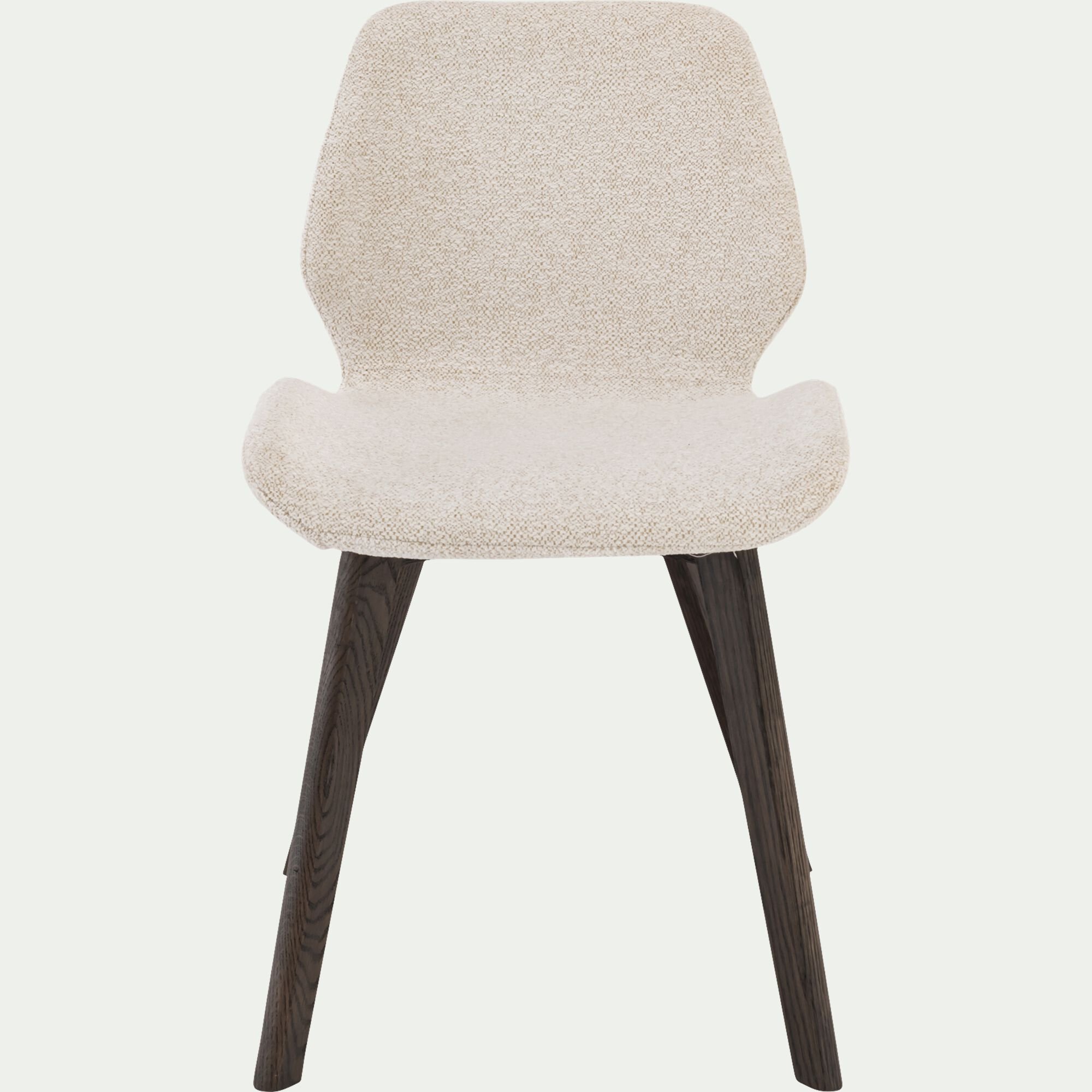 AFONSO - Chaise en tissu sans accoudoirs - beige