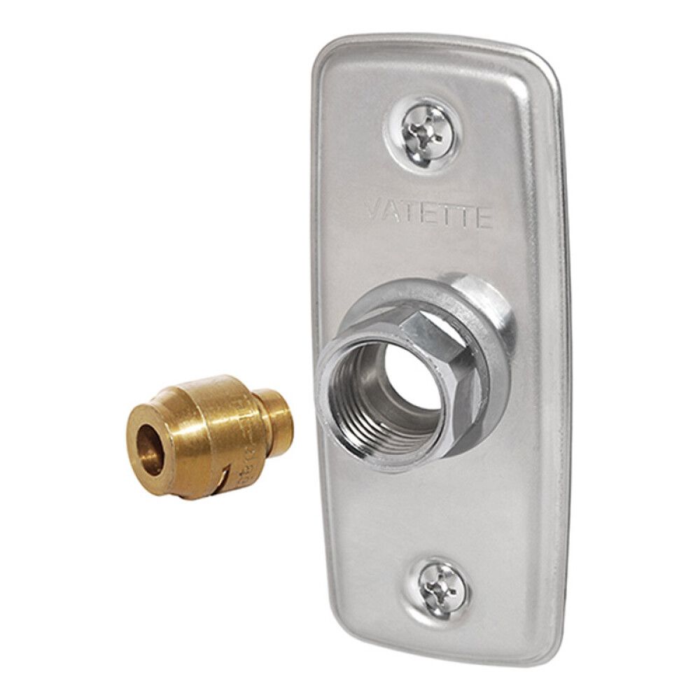 VEGGBRIKKE VATETTE PE DY15X2,5MM 1-RØR
