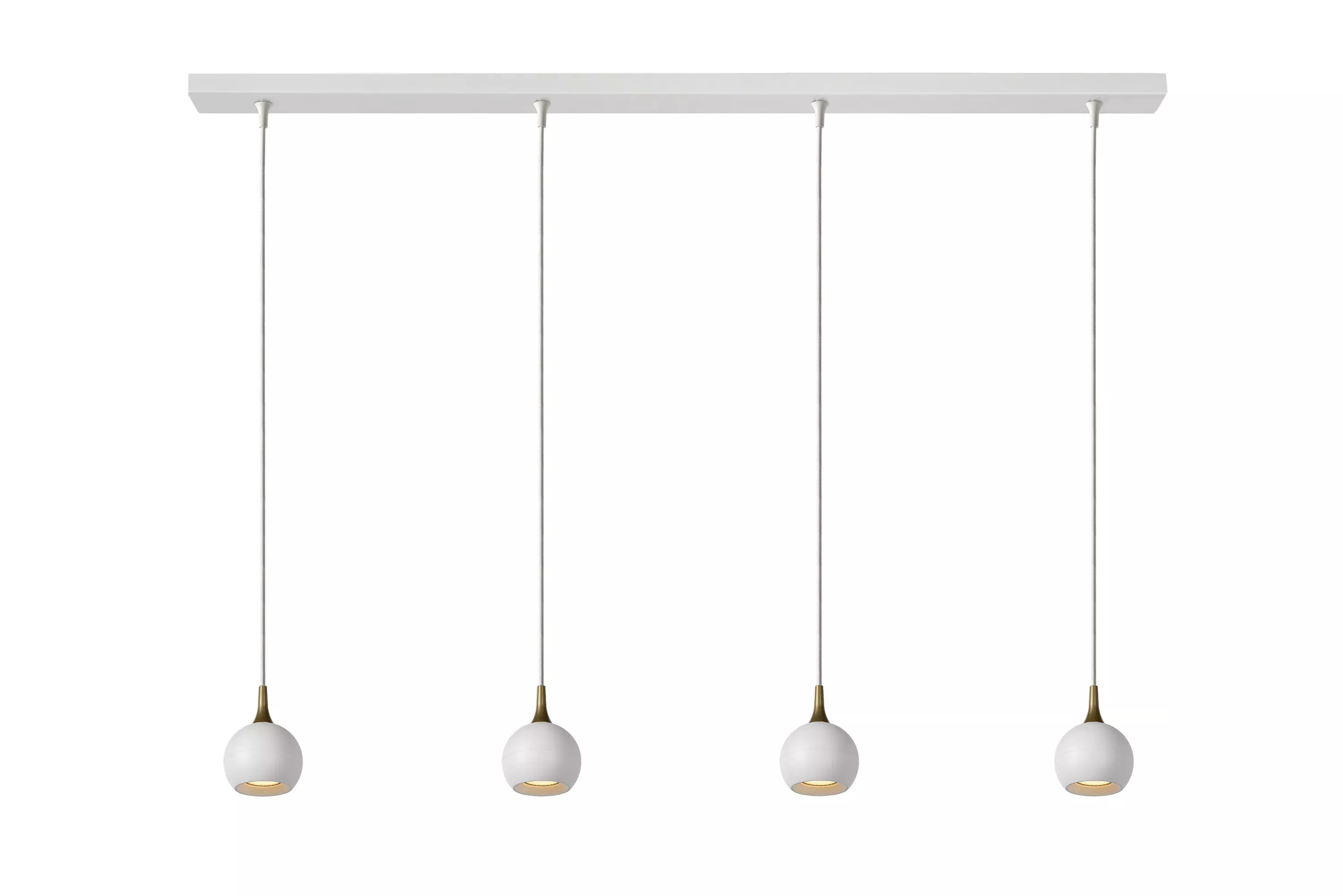 Lampa wisząca biała FAVORI 4xGU10x5W wym: 100x98x10 cm Lucide