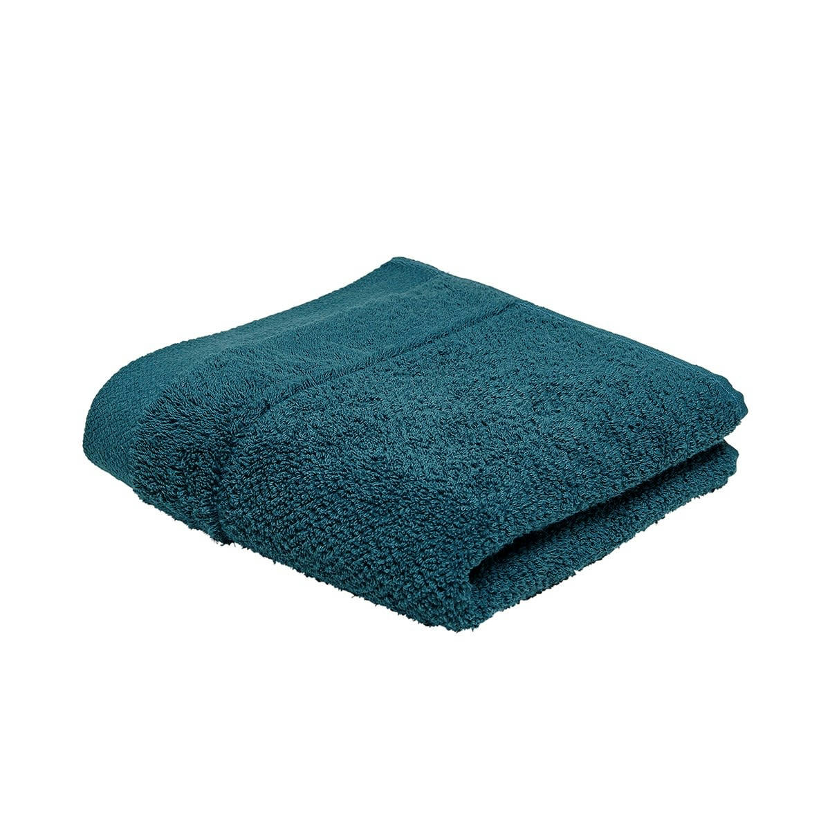 BIO ORGANIC - Serviette de bain uni en Coton Bleu 50x90 cm