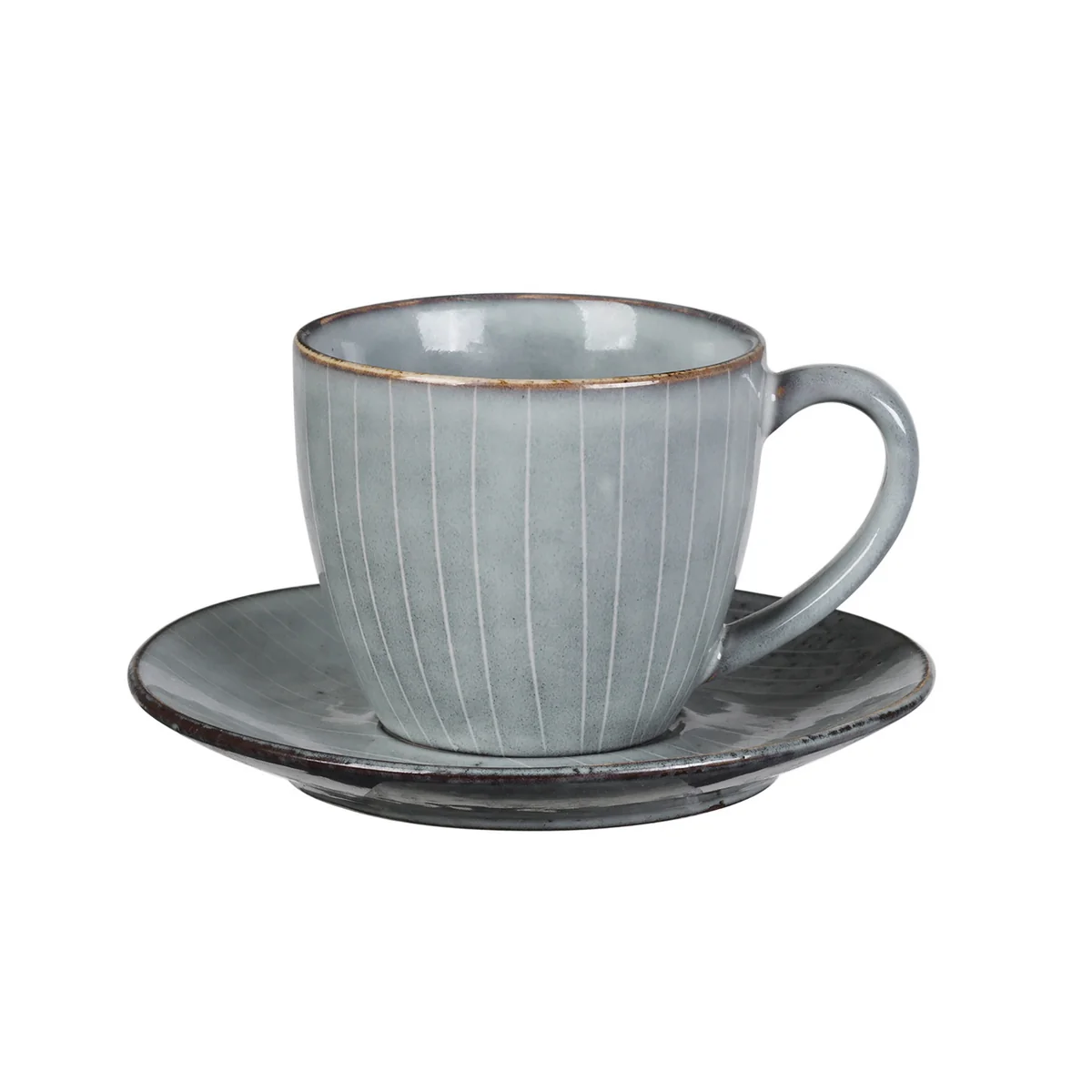 Broste Copenhagen - Nordic Sea Tasse mit Untertasse