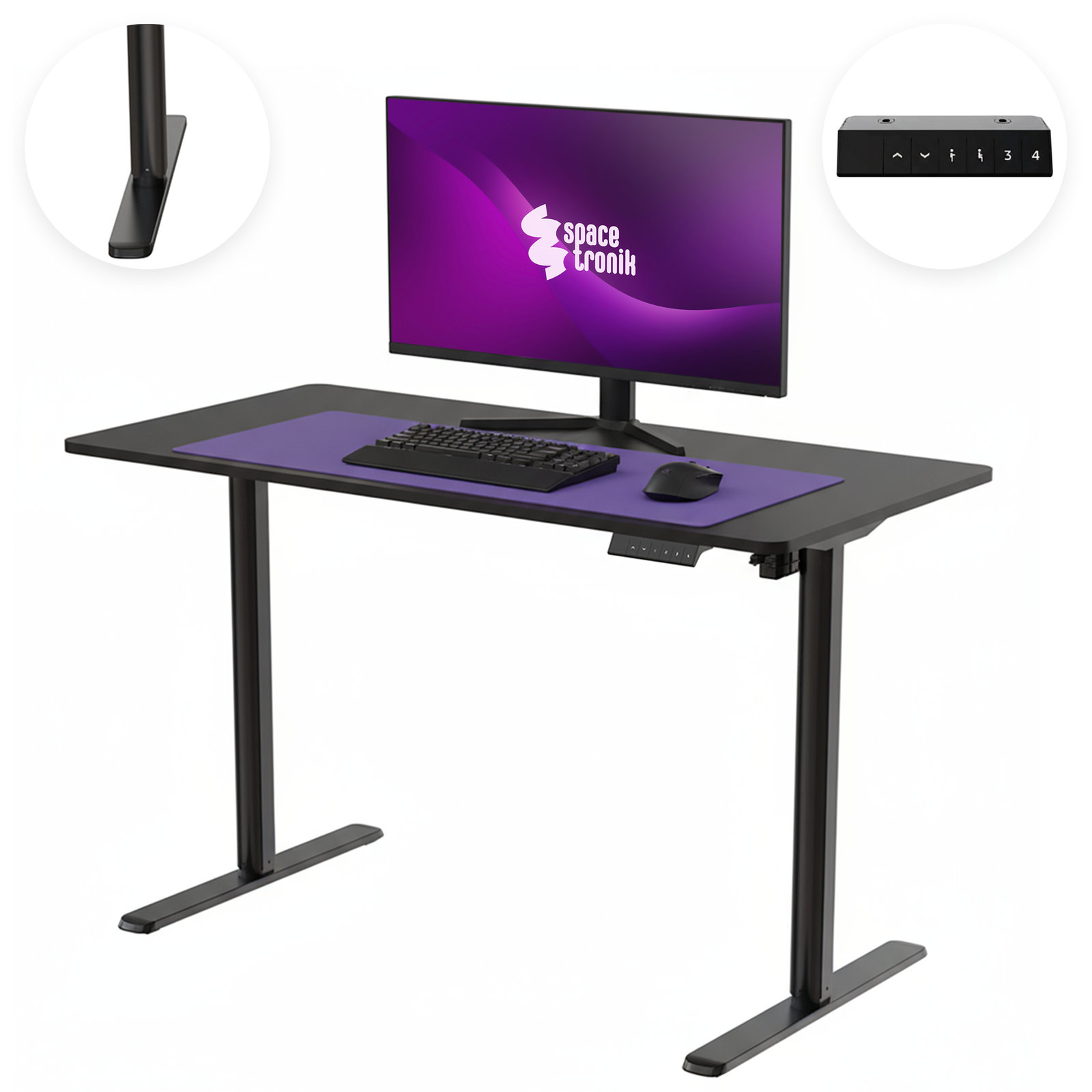 Elektryczne biurko Spacetronik Moris 121BB 120x60