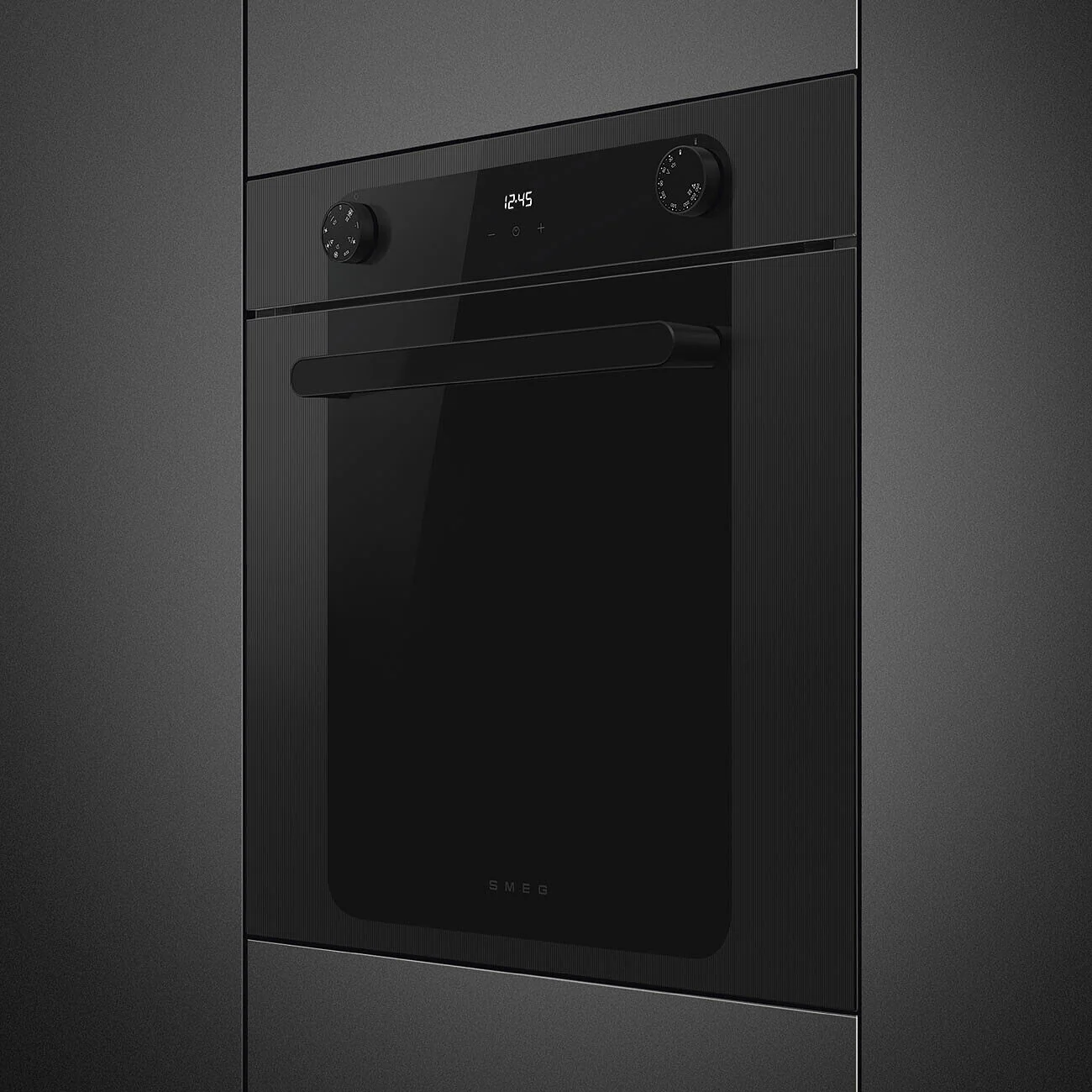 60cm Musa Single Oven in Black